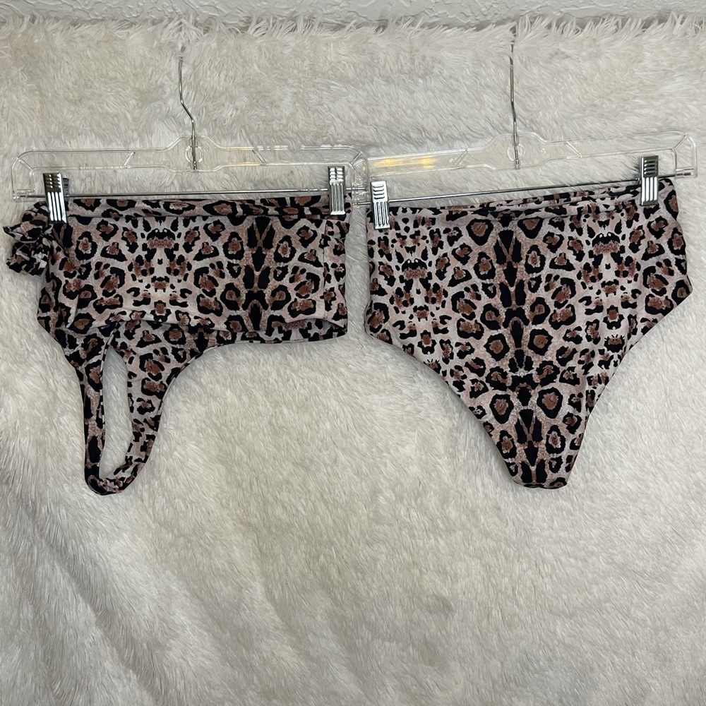 Cheetah print swim suit